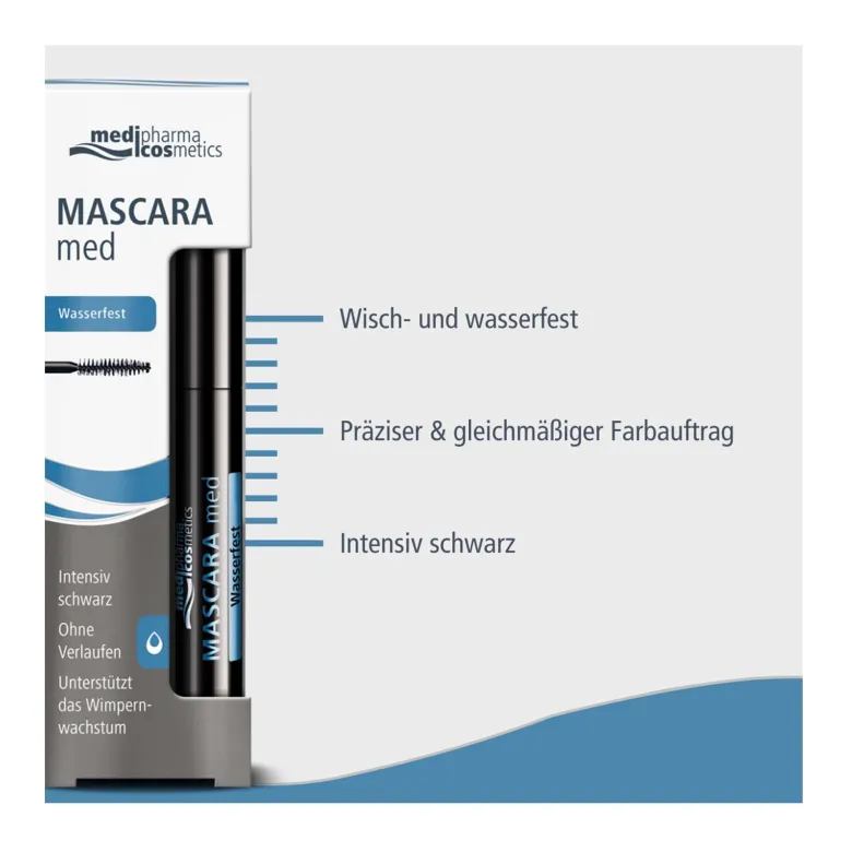 Medipharma cosmetics Mascara med Wasserfest, 5 ml