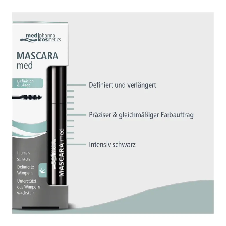 medipharma cosmetics Mascara med Definition & Länge, 5 ml