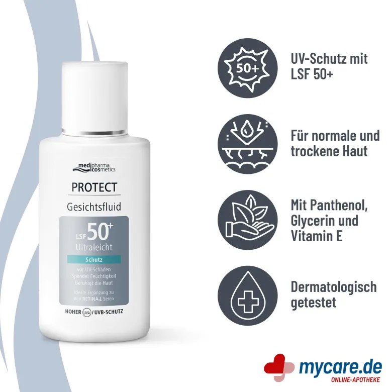 Medipharma cosmetics Protect Gesichtsfluid LSF 50+, 50 ml