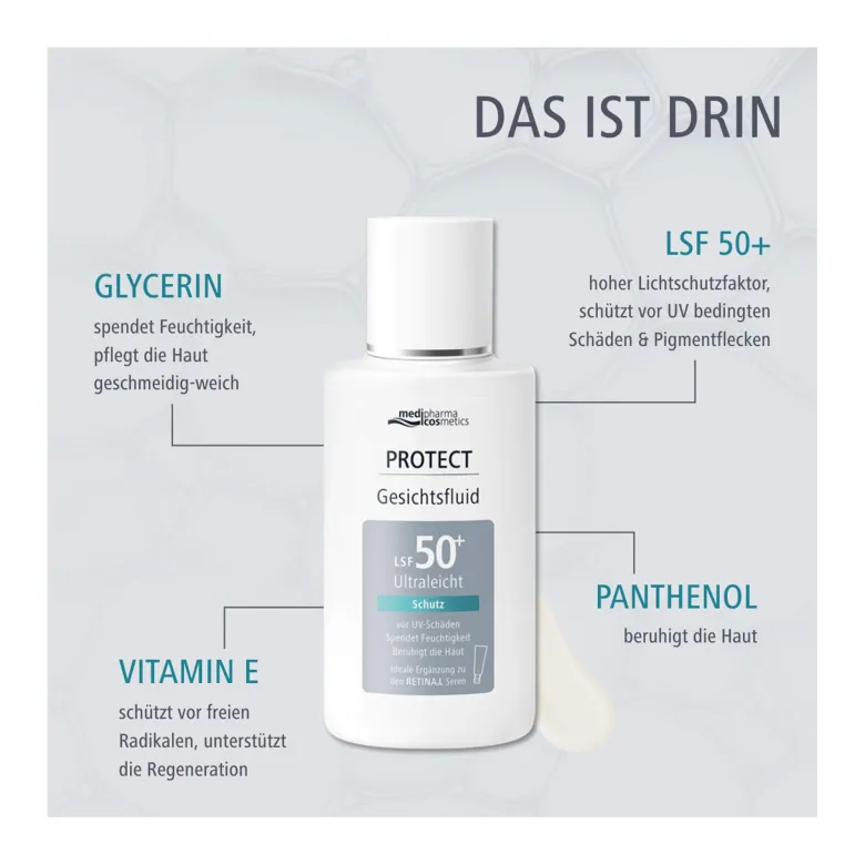Medipharma cosmetics Protect Gesichtsfluid LSF 50+, 50 ml