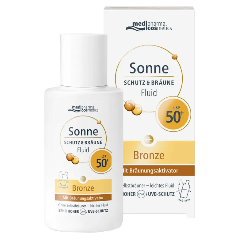 medipharma cosmetics Sonne Schutz & Bräune Fluid LSF 50+, 50 ml