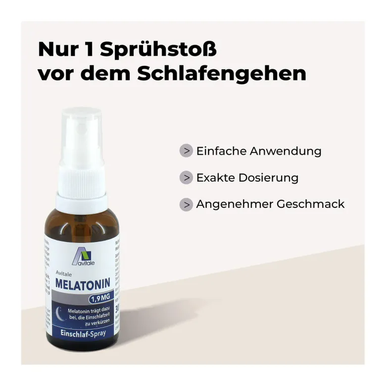 Melatonin 1,9 mg Einschlaf-Spray, 30 ml