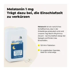 Melatonin 1 mg Mini-Tabletten im Spender, 120 St