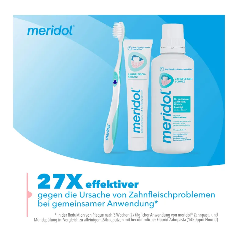 Meridol Zahnfleischschutz antibakterielle Mundspülung, 400 ml