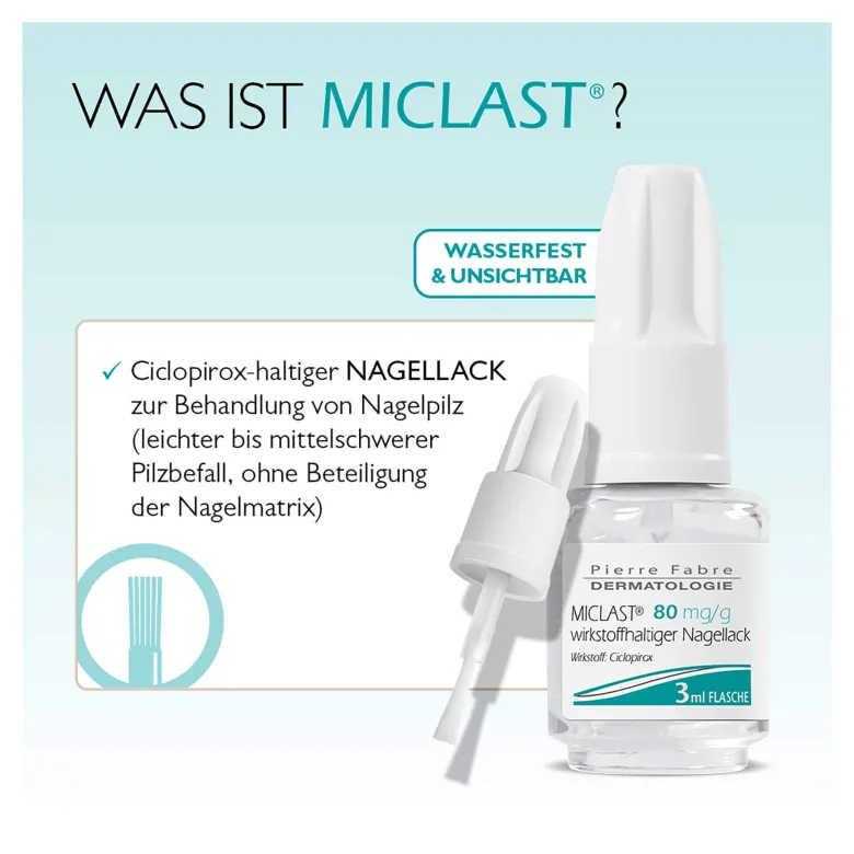 MICLAST 80 mg/g wirkstoffhaltiger Nagellack, 3 ml