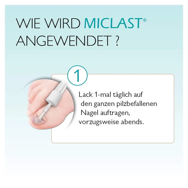 MICLAST 80 mg/g wirkstoffhaltiger Nagellack, 3 ml