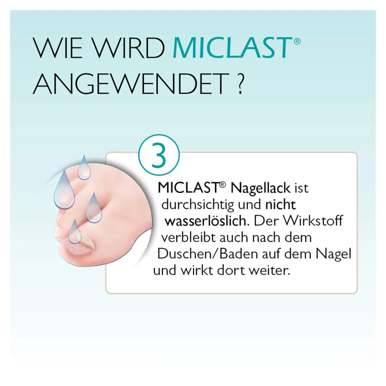 MICLAST 80 mg/g wirkstoffhaltiger Nagellack, 3 ml
