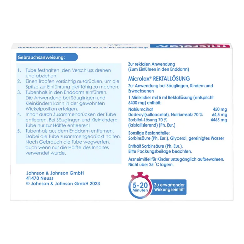 Microlax Rektallösung mit kurzem Tubenhals, 4 St