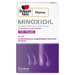 Minoxidil DoppelherzPharma 20 mg/ml Lösung für Frauen, 3X60 ml