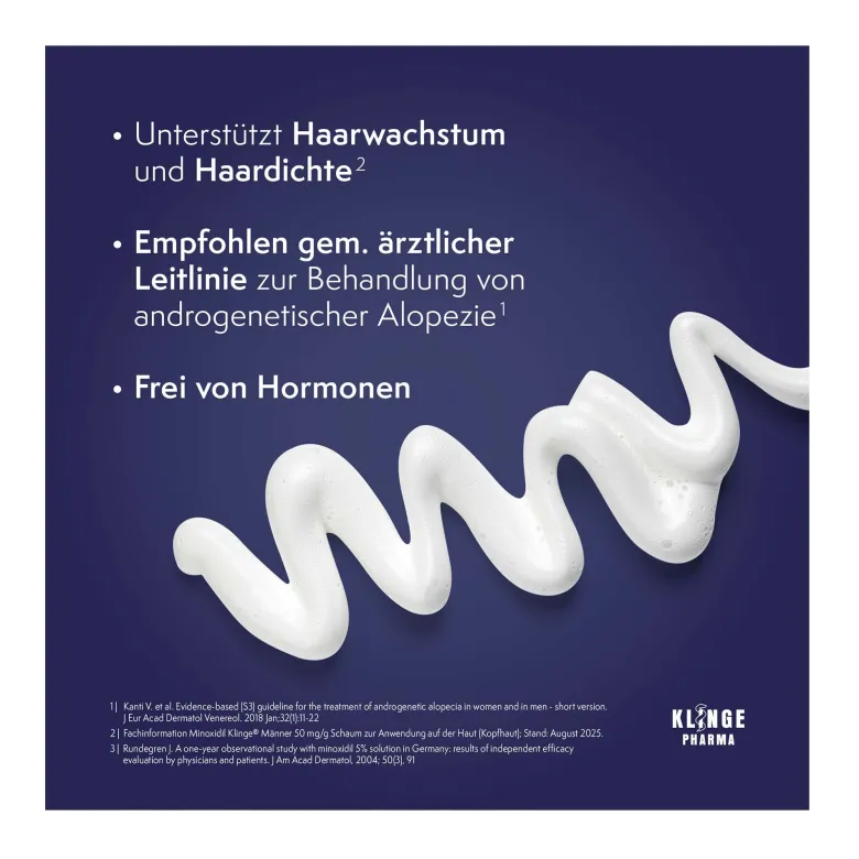 Minoxidil Klinge Männer 50 mg/g Schaum, 95 g