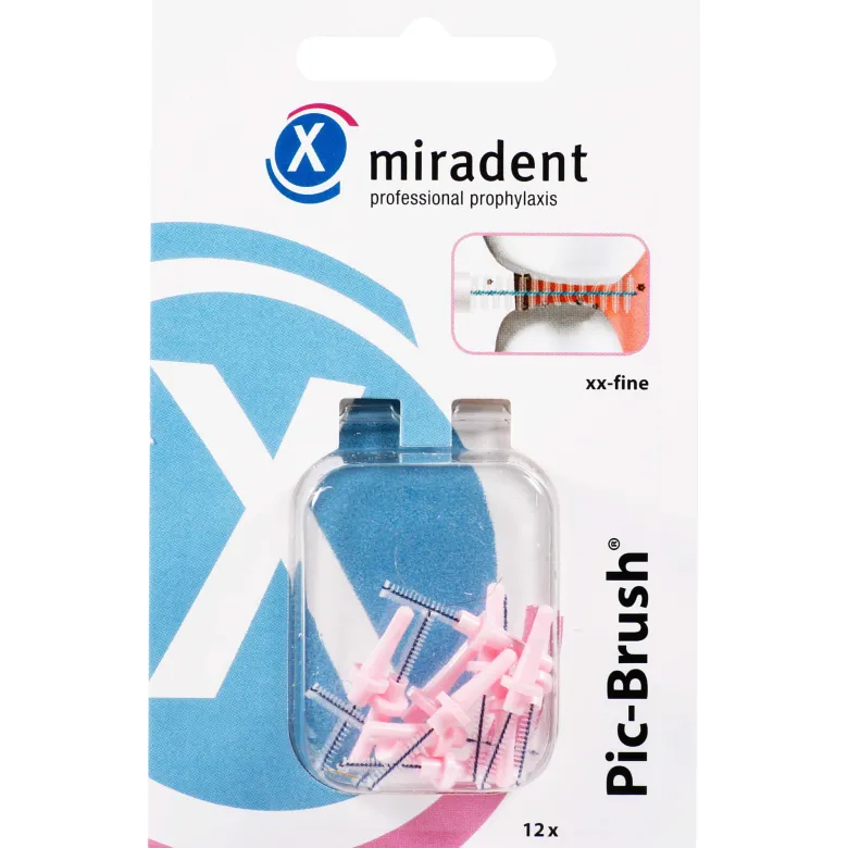 Miradent Interdentalbürste Pic-Brush xx-fine pink, 12 St