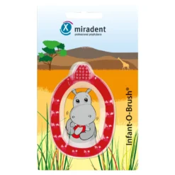 Miradent Kinder-Lernzahnbürste Infant-O-Brush rot, 1 St