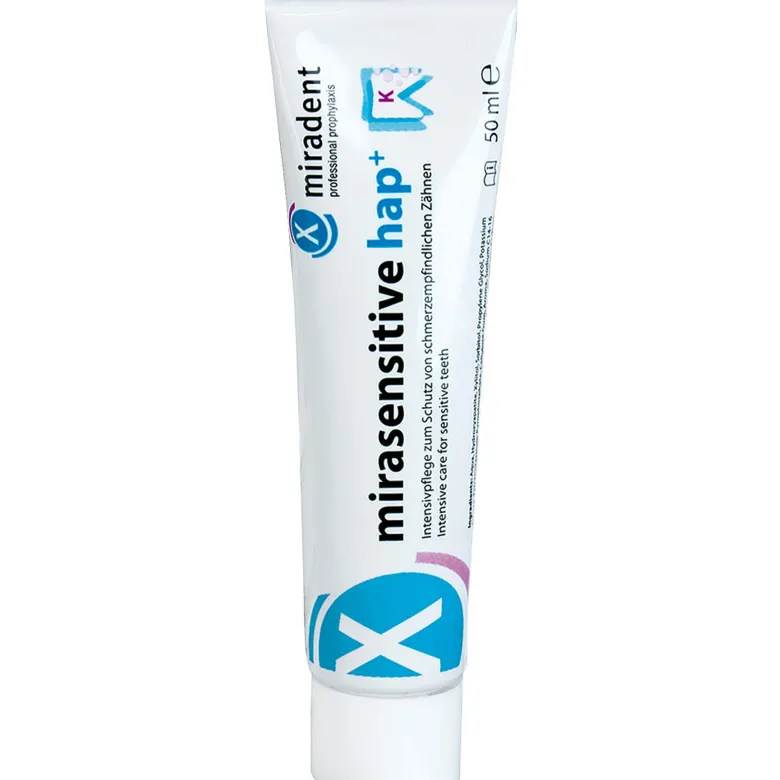 Miradent Mirasensitive hap+ Zahncreme, 50 ml