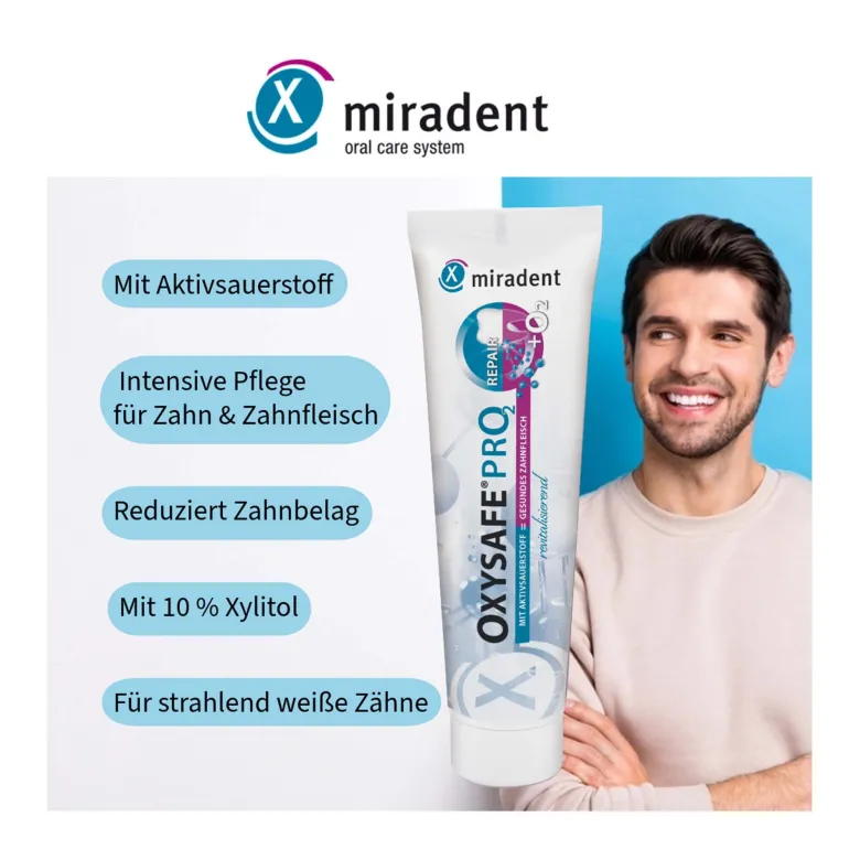 Miradent Oxysafe Pro2 Repair Zahnpasta, 75 ml
