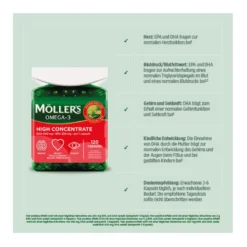 Möllers Omega-3 Kapseln Hochdosiert, 60 St