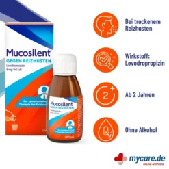 Mucosilent gegen Reizhusten Hustenstiller Saft, 100 ml