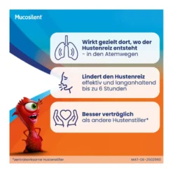 Mucosilent gegen Reizhusten Hustenstiller Saft, 100 ml