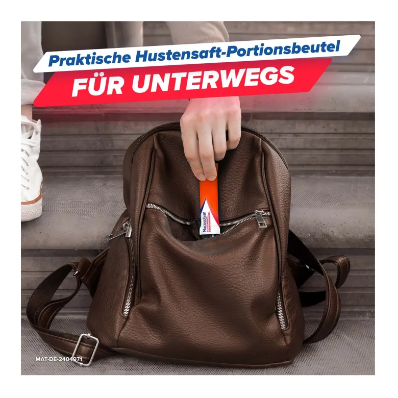Mucosolvan Hustensaft-Portionsbeutel mit 30 mg Ambroxol, 15X5 ml