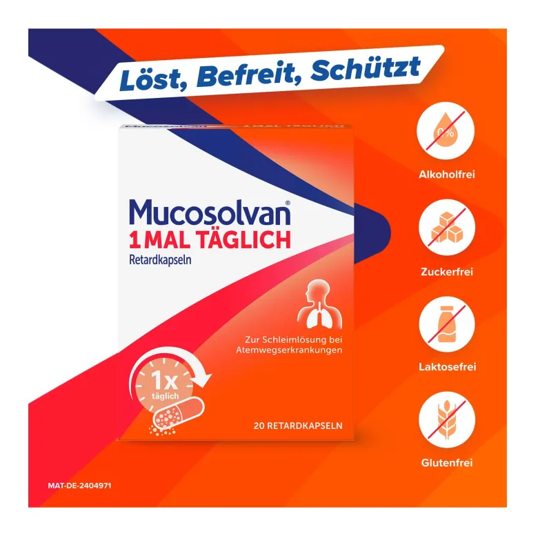 Mucosolvan 1mal täglich Retardkapseln, 20 St