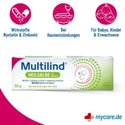 Multilind Heilsalbe mit Nystatin, 50 g