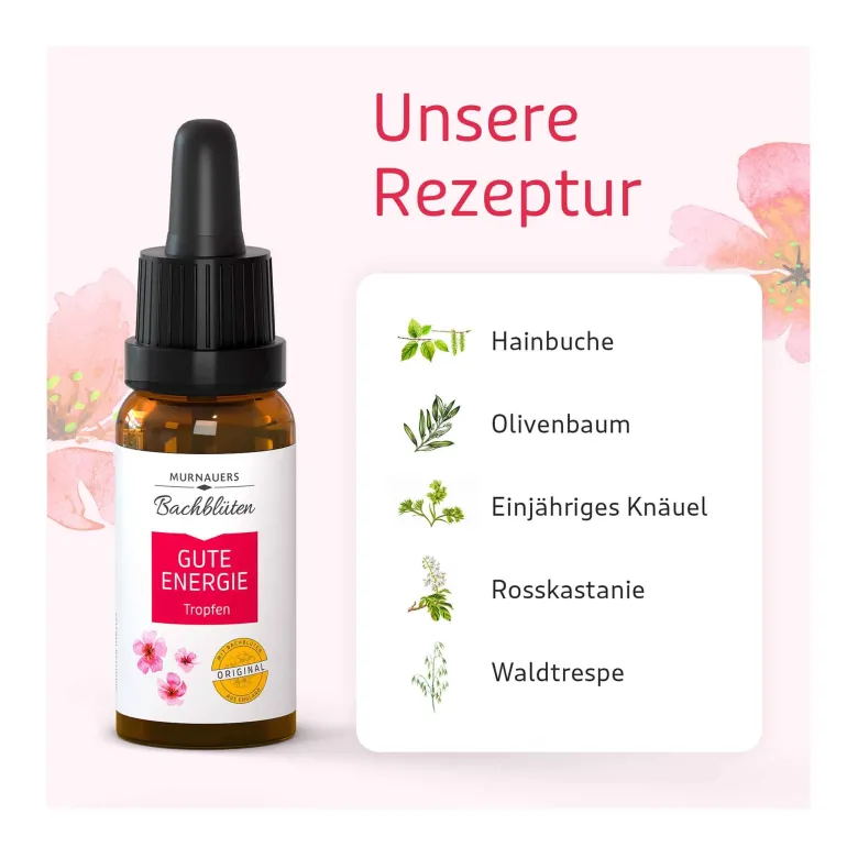 Murnauers Bachblüten Gute Energie Tropfen, 20 ml