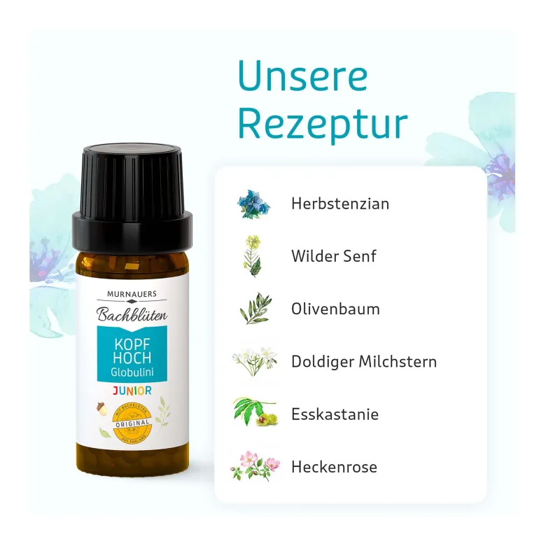 Murnauers Bachblüten Kinder Kopf hoch Globulini, 10 g