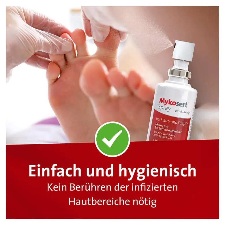 Mykosert Spray bei Haut- und Fußpilz, 30 ml