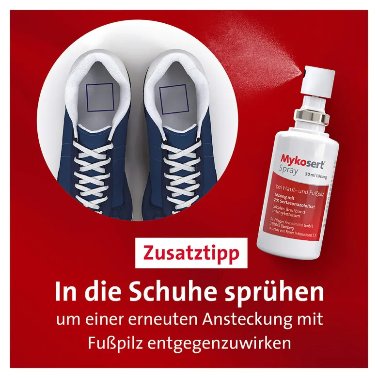 Mykosert Spray bei Haut- und Fußpilz, 30 ml