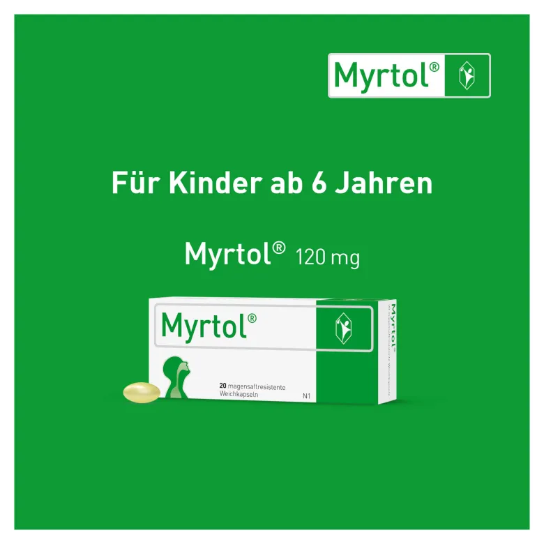 Myrtol pflanzliche Schleimlöser für Kinder ab 6 Jahren, 20 St