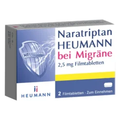 Naratriptan HEUMANN bei Migräne 2,5 mg Filmtabletten, 2 St
