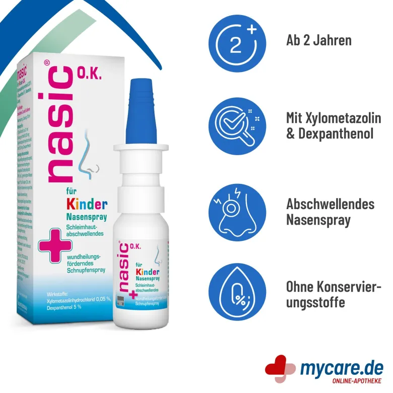 Nasic Nasenspray für Kinder ohne Konservierungsstoffe, 10 ml