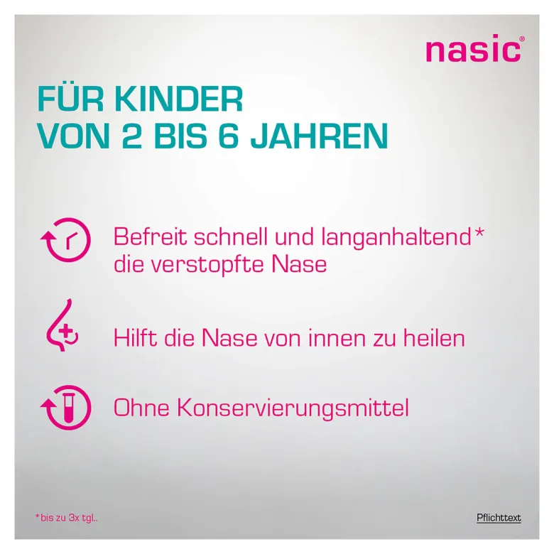 Nasic Nasenspray für Kinder ohne Konservierungsstoffe, 10 ml