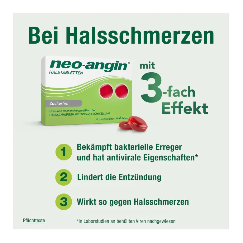 Neo-Angin Halstabletten zuckerfrei, 48 St