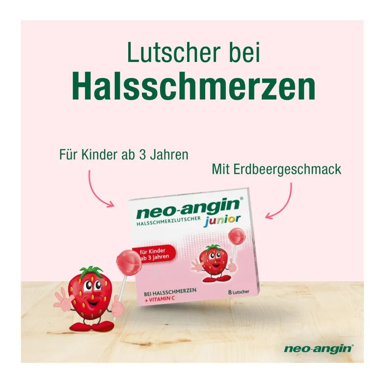 Neo-angin junior Halsschmerzlutscher, 8 St