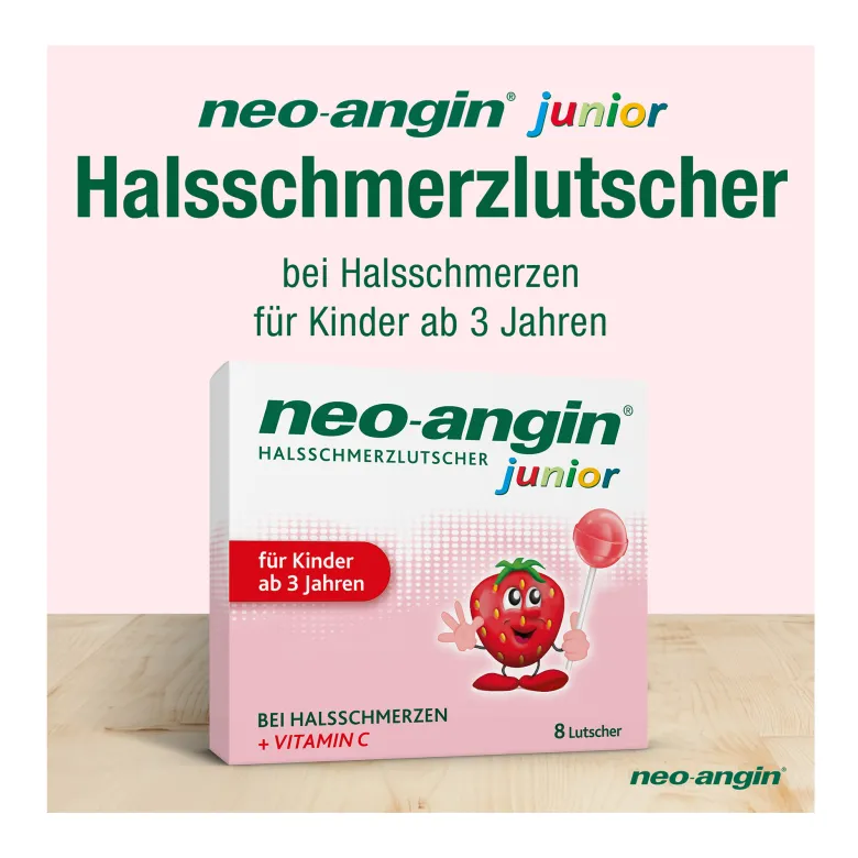 Neo-angin junior Halsschmerzlutscher, 8 St