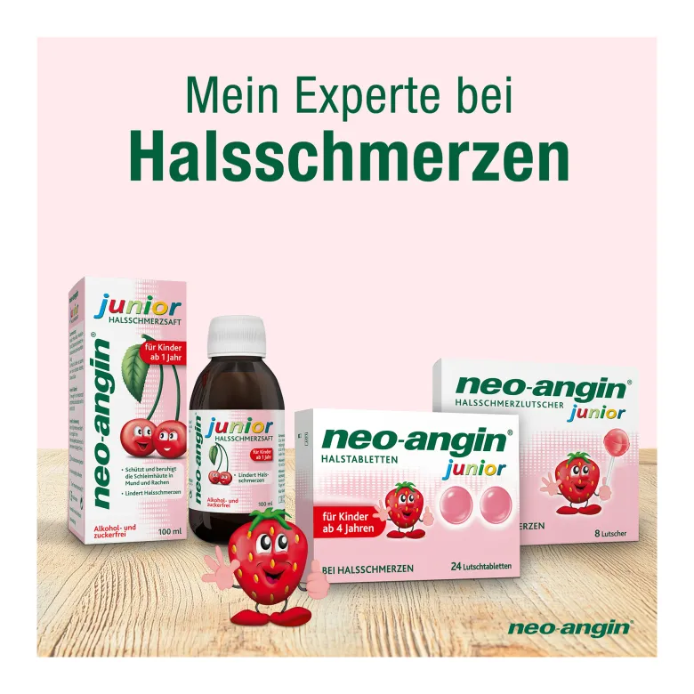 Neo-angin junior Halsschmerzlutscher, 8 St