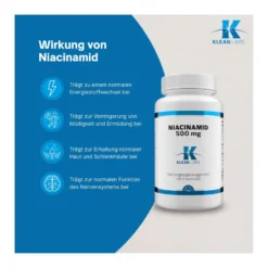 Niacinamid B3 500 mg Klean Labs Kapseln, 100 St