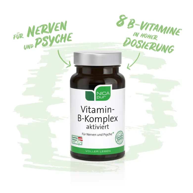 NICApur Vitamin-B-Komplex aktiviert Kapseln, 60 St
