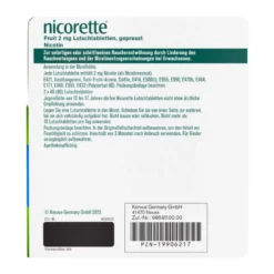 Nicorette Fruit 2 mg Lutschtabletten gepresst, 80 St