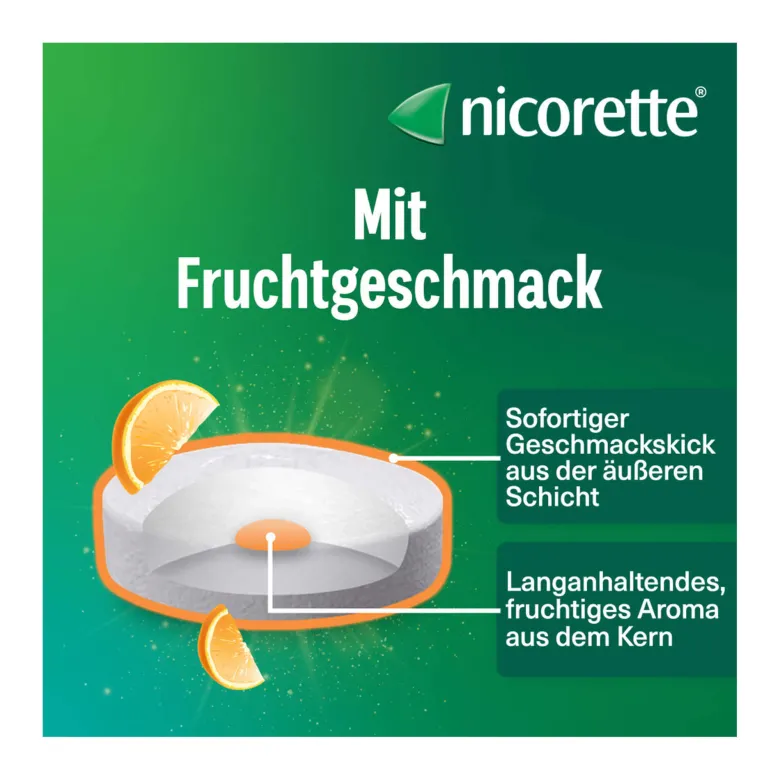Nicorette Fruit 2 mg Lutschtabletten gepresst, 80 St
