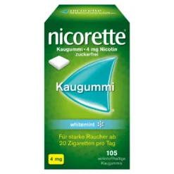 Nicorette Kaugummi whitemint 4 mg, 105 St