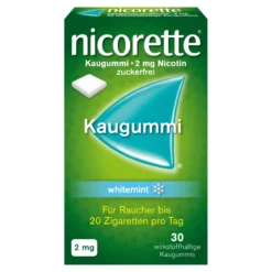 Nicorette Kaugummi whitemint 2 mg Nikotin, 30 St
