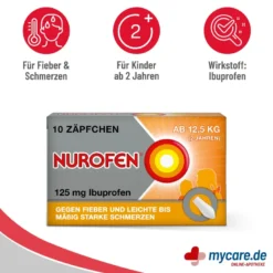 Nurofen Junior 125mg Zäpfchen, 10 St