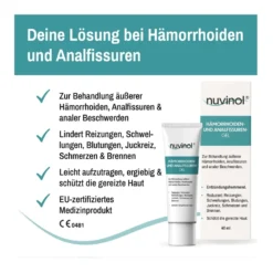 Nuvinol Hämorrhoiden- und Analfissuren-Gel, 40 ml
