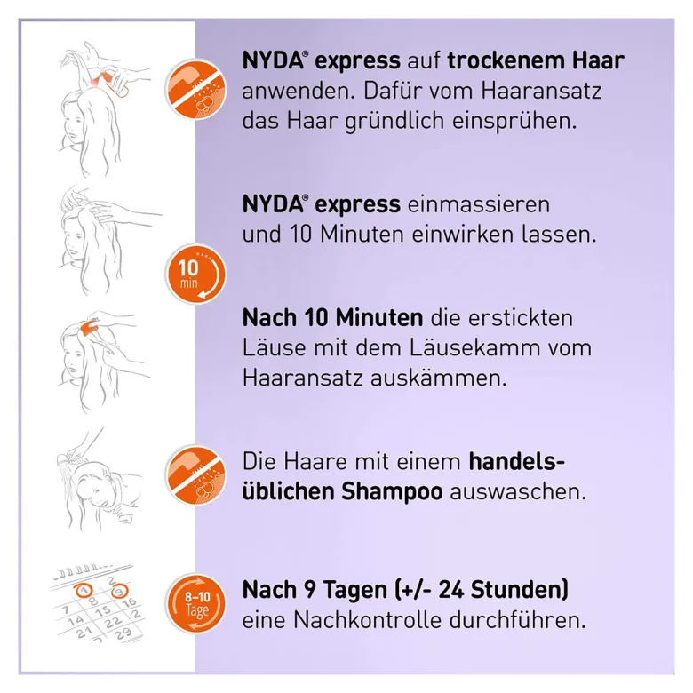 NYDA express gegen Läuse & Nissen, 2X50 ml