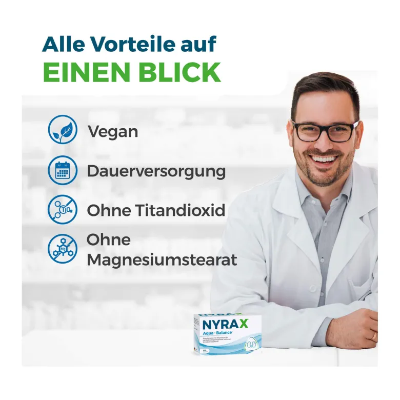 Nyrax Aqua Balance Phytokomplex während Entwässerungs-Kuren, 100 St