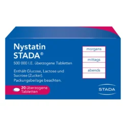 Nystatin Stada 500.000 I.E. Überzogene Tabletten, 20 St