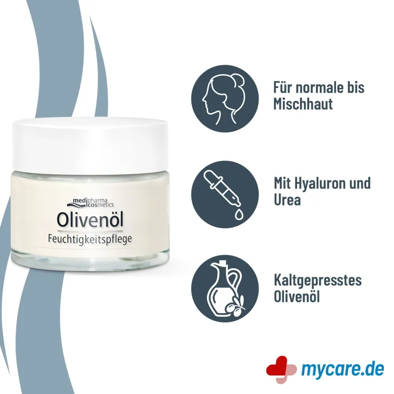 Olivenöl Feuchtigkeitspflege Creme, 50 ml