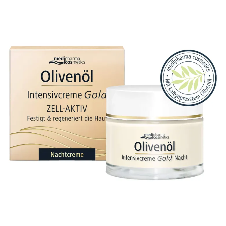 Olivenöl Intensivcreme Gold Zell-Aktiv Nachtcreme, 50 ml