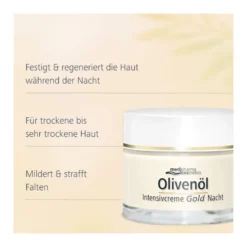 Olivenöl Intensivcreme Gold Zell-Aktiv Nachtcreme, 50 ml